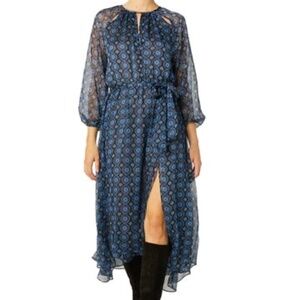 Misa Los Angeles Blue Chiffon Leila Dress - Size XS